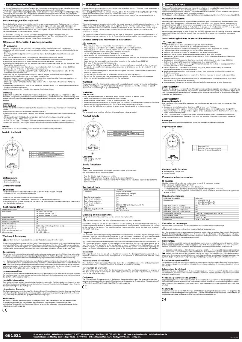 Schwaiger LADR360 User manual