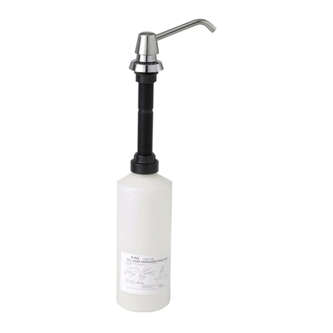 Bobrick B-822 G Series Instruction for installation and maintenance