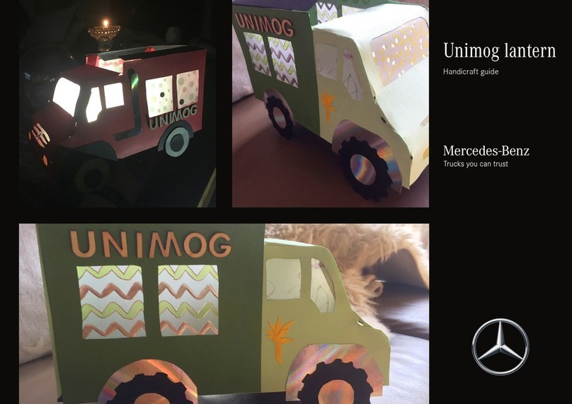 Mercedes-Benz Unimog lantern Handicraft guide