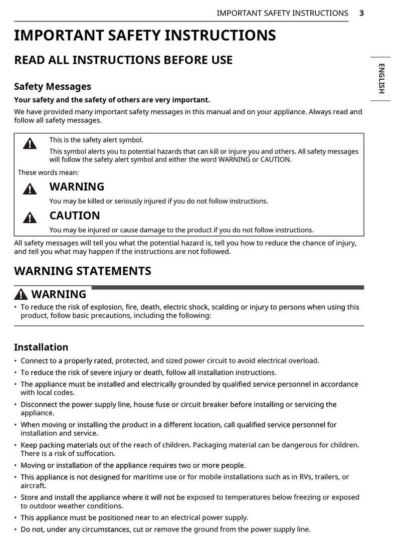 LG LDFN343 Series User manual