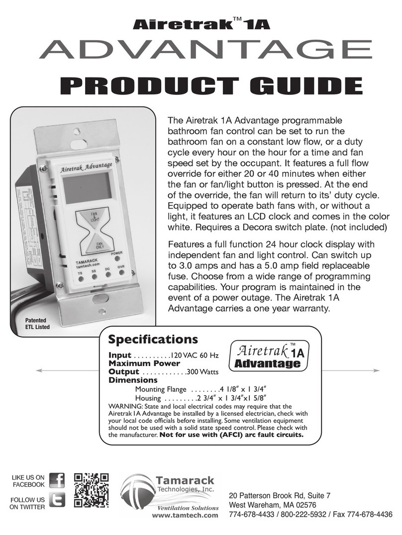 Tamarack Technologies Airetrak 1A ADVANTAGE Product guide