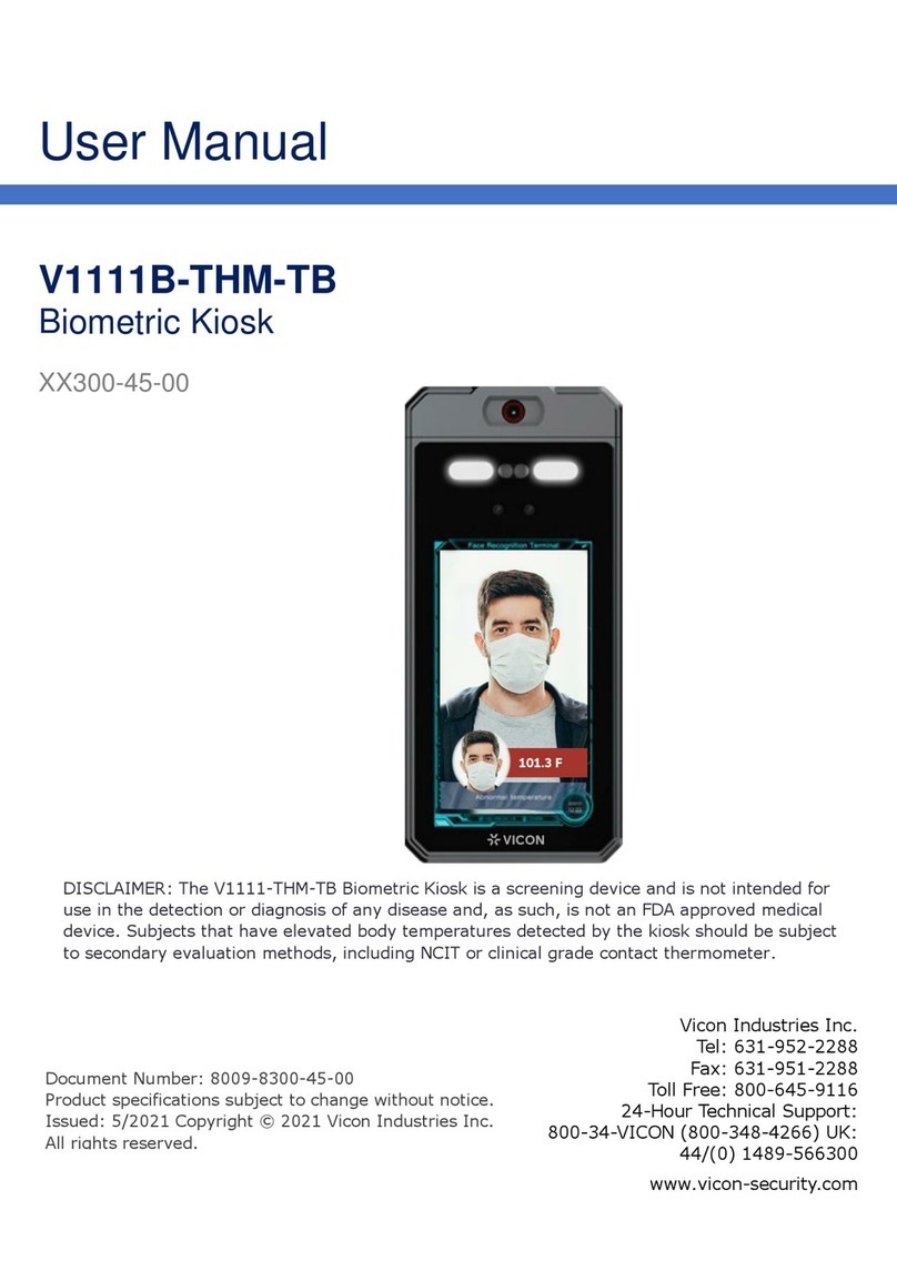 Vicon V1111B-THM-TB user manual