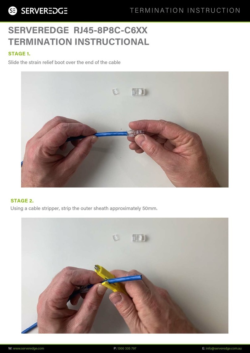 Serveredge RJ45-8P8C-C6 Series Termination instructions Serveredge RJ45-8P8C-C6 Series Termination instructions