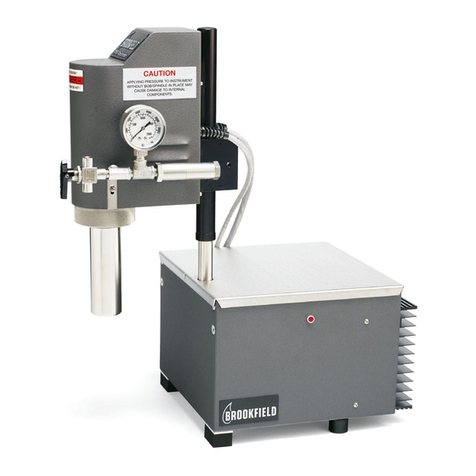 Brookfield PVS RHEOMETER Operation instructions