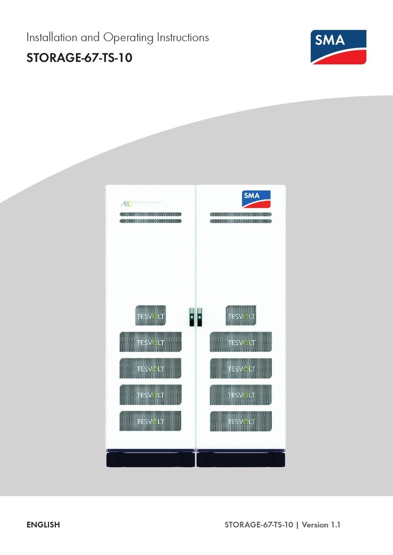 SMA STORAGE-67-TS-10 Nstallation and operating instructions
