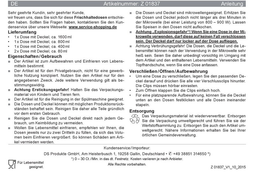 DS Produkte Z 01837 instructions