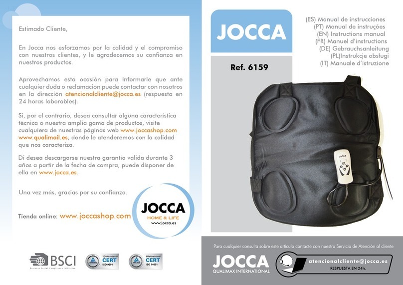 JOCCA 6159 instruction manual