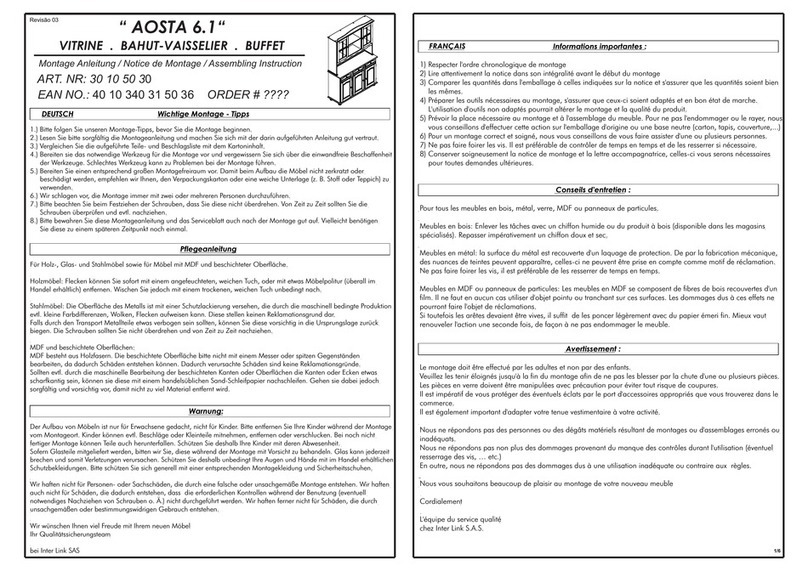 INTER LINK SAS AOSTA 6.1 User manual INTER LINK SAS AOSTA 6.1 User manual
