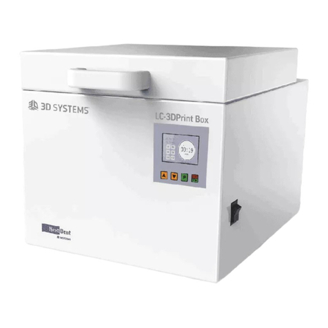 3D Systems LC-3D Print Box User manual