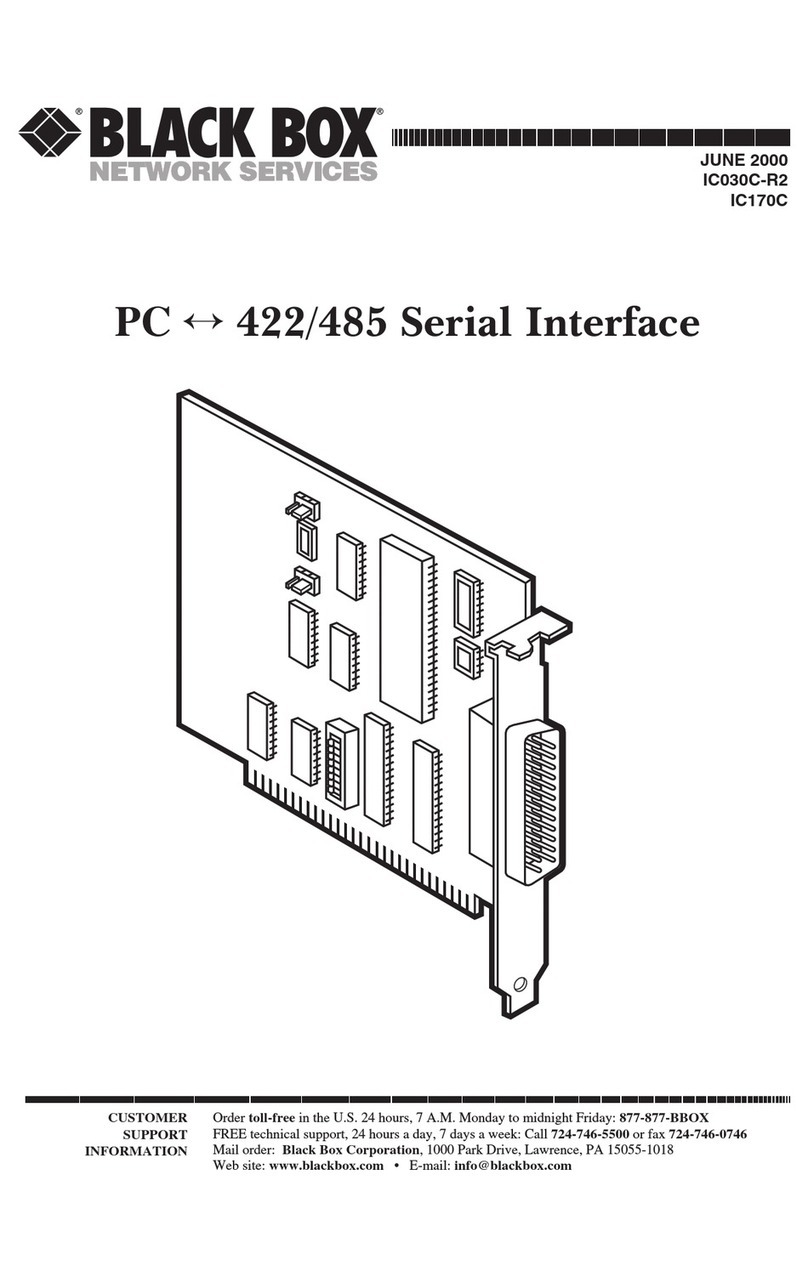 Black Box PC 422/485 instructions