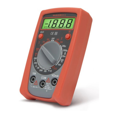 Maxwell Digital Multimeters 25103 User manual