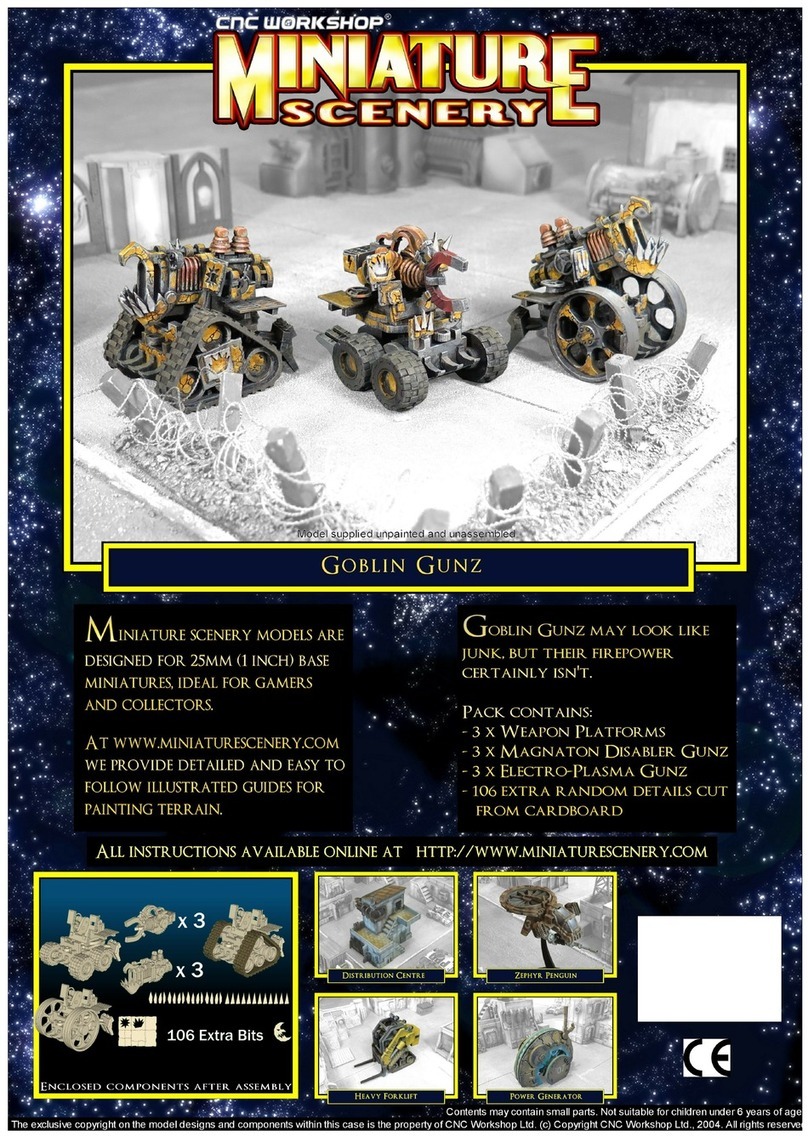 Miniature Scenery Goblin Gunz User manual