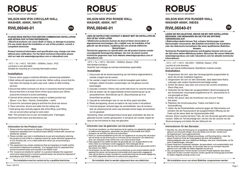 Robus WILSON instructions