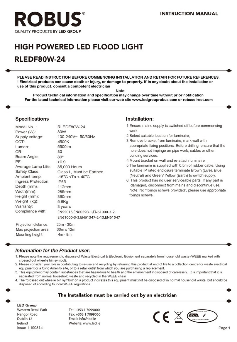 Robus RLEDF80W-24 User manual