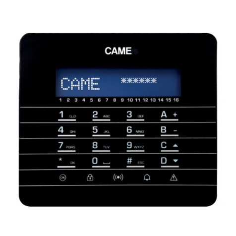 CAME PXWKTN01 User manual