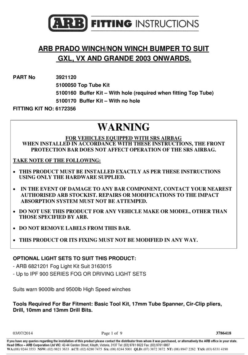 ARB 3921120 User manual ARB 3921120 User manual