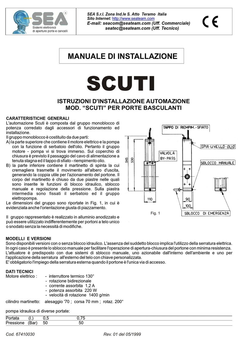SEA SCUTI User manual SEA SCUTI User manual