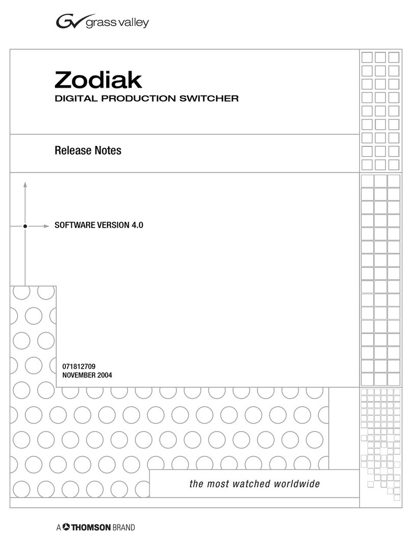 THOMSON Grass Valley Zodiak Release notes