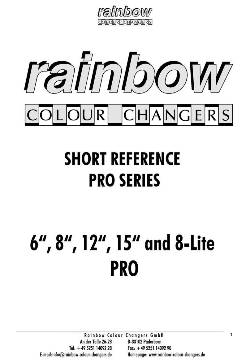 Rainbow Colour Changers PRO Series User manual