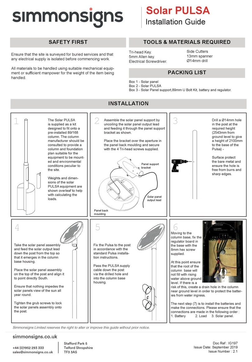 Simmonsigns Solar PULSA installation guide