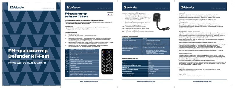 Defender RT-Feet User manual