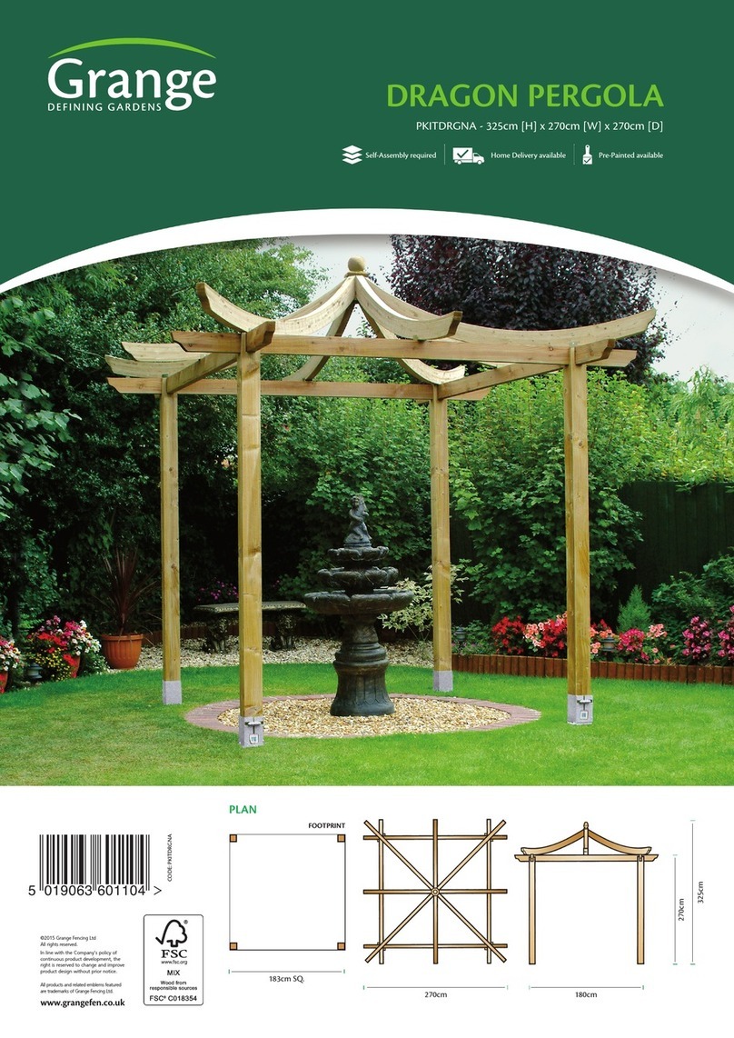 Grange Dragon Pergola User manual Grange Dragon Pergola User manual