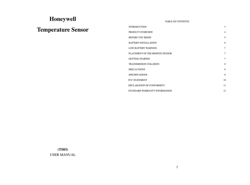 Honeywell TS03 user manual