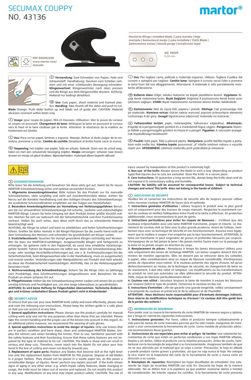 Martor SECUMAX COUPPY manual