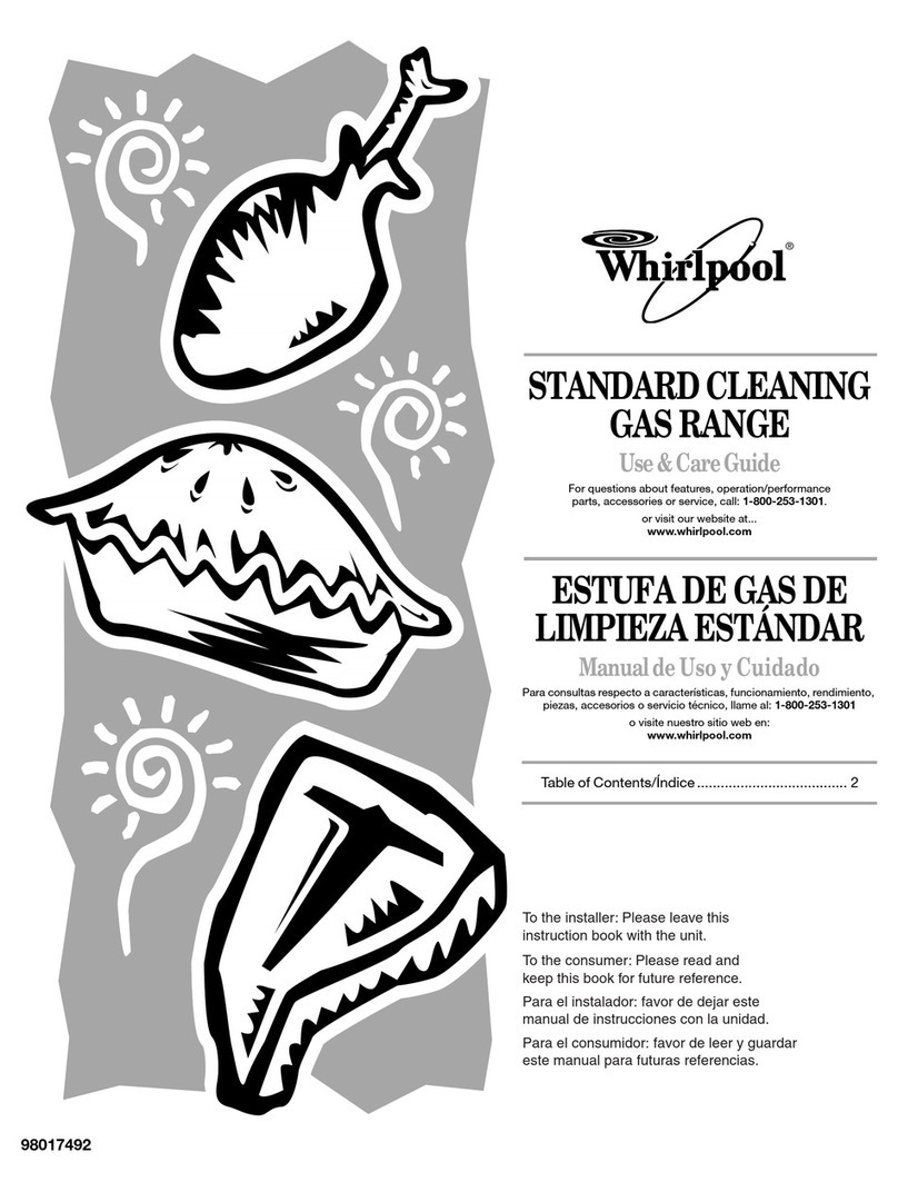 Whirlpool VSF315PEMQ3 Use & care guide