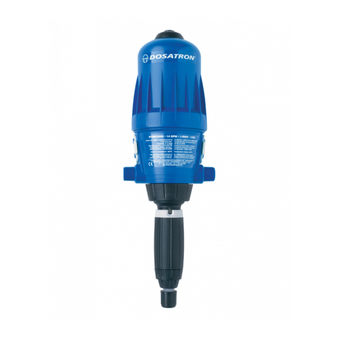dosatron D14MZ3000 Operating instructions