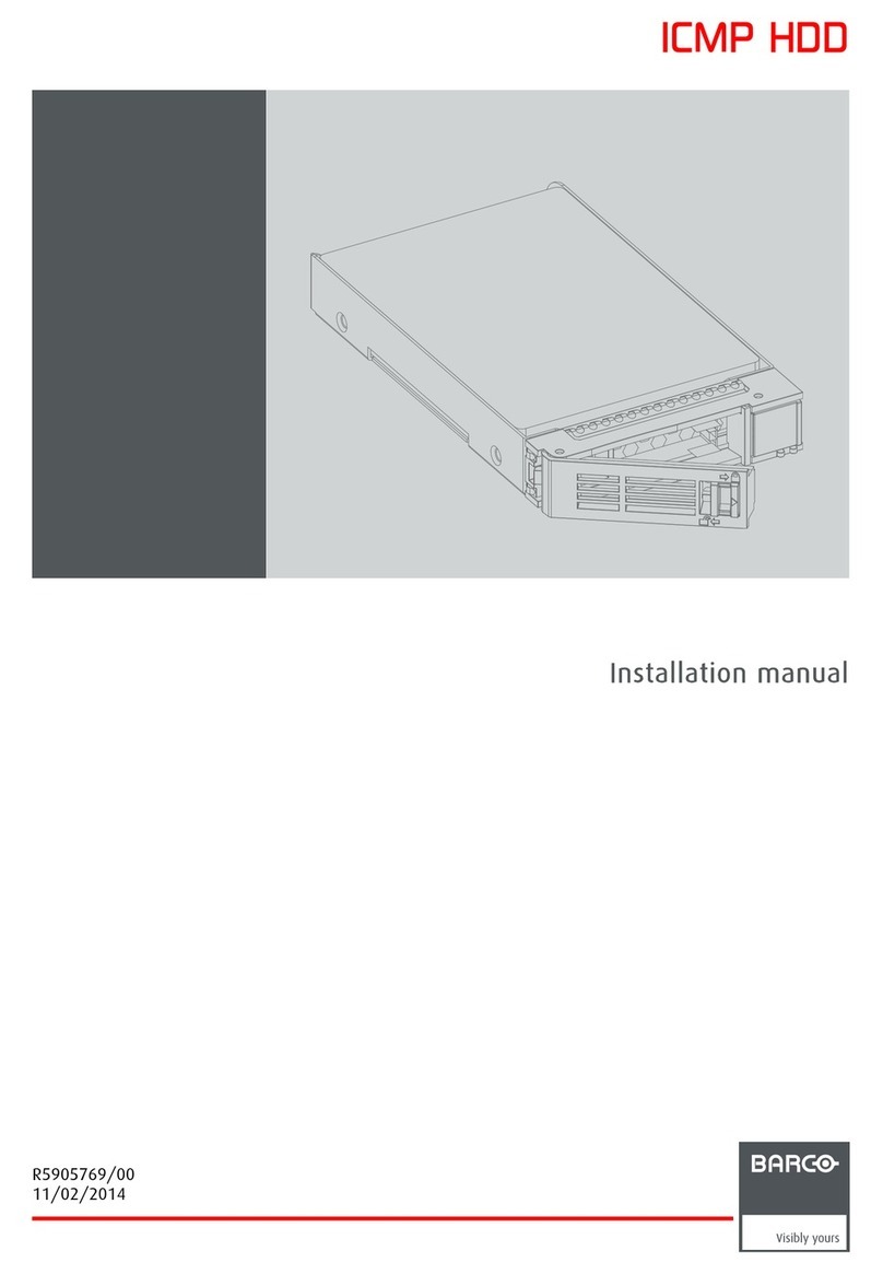 Barco ICMP HDD installation manual