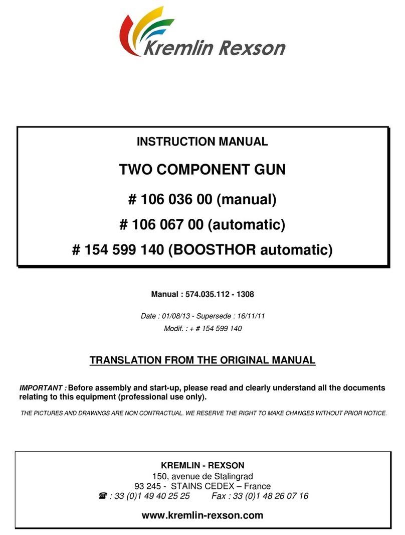 Kremlin-Rexson 106 036 00 instruction manual