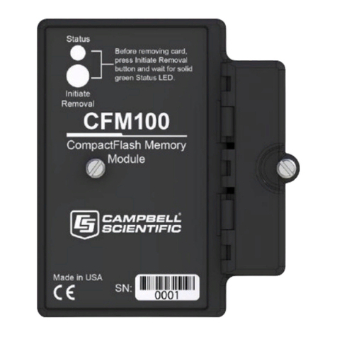 Campbell CompactFlash CFM100 User manual