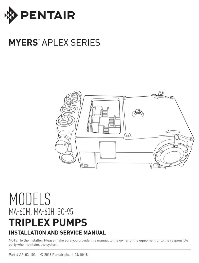 Pentair myers aplex Series Manual Pentair myers aplex Series Manual