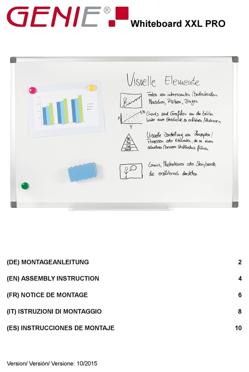 Genie Whiteboard XXL PRO User manual