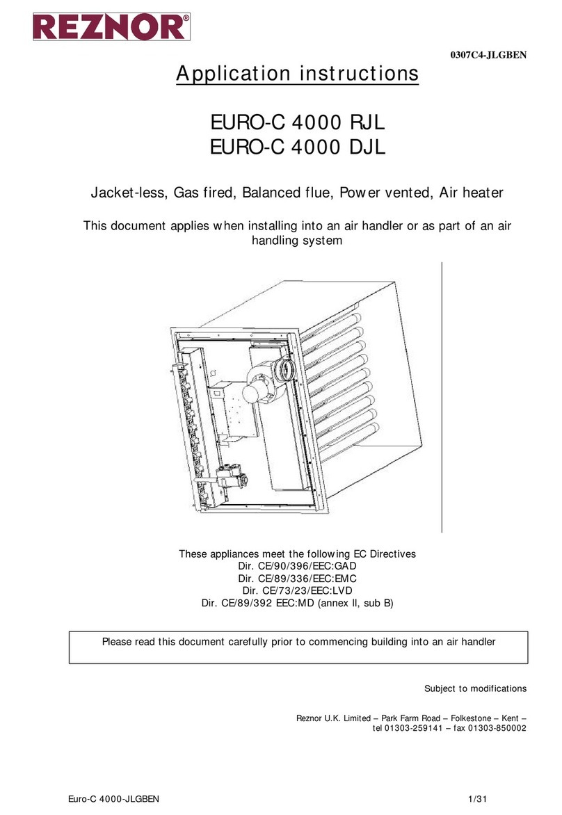 Reznor EURO-C 4000 RJL User guide