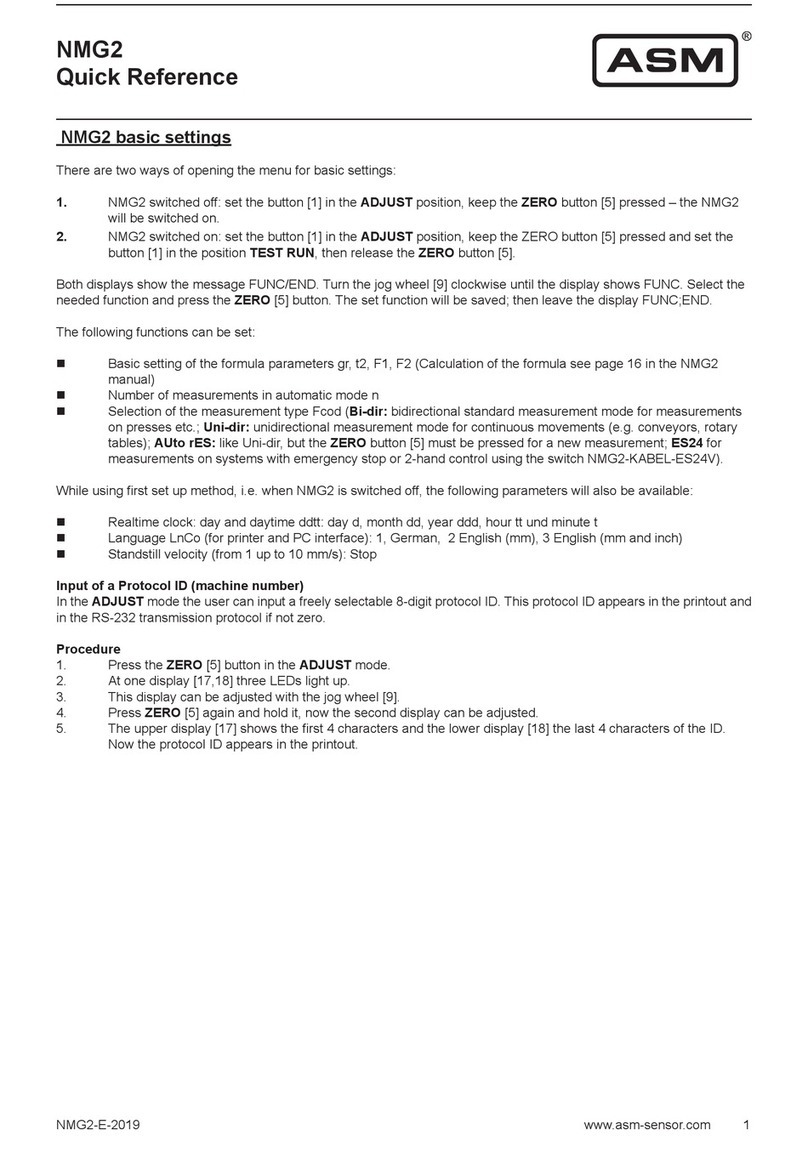 ASM NMG2 quick reference