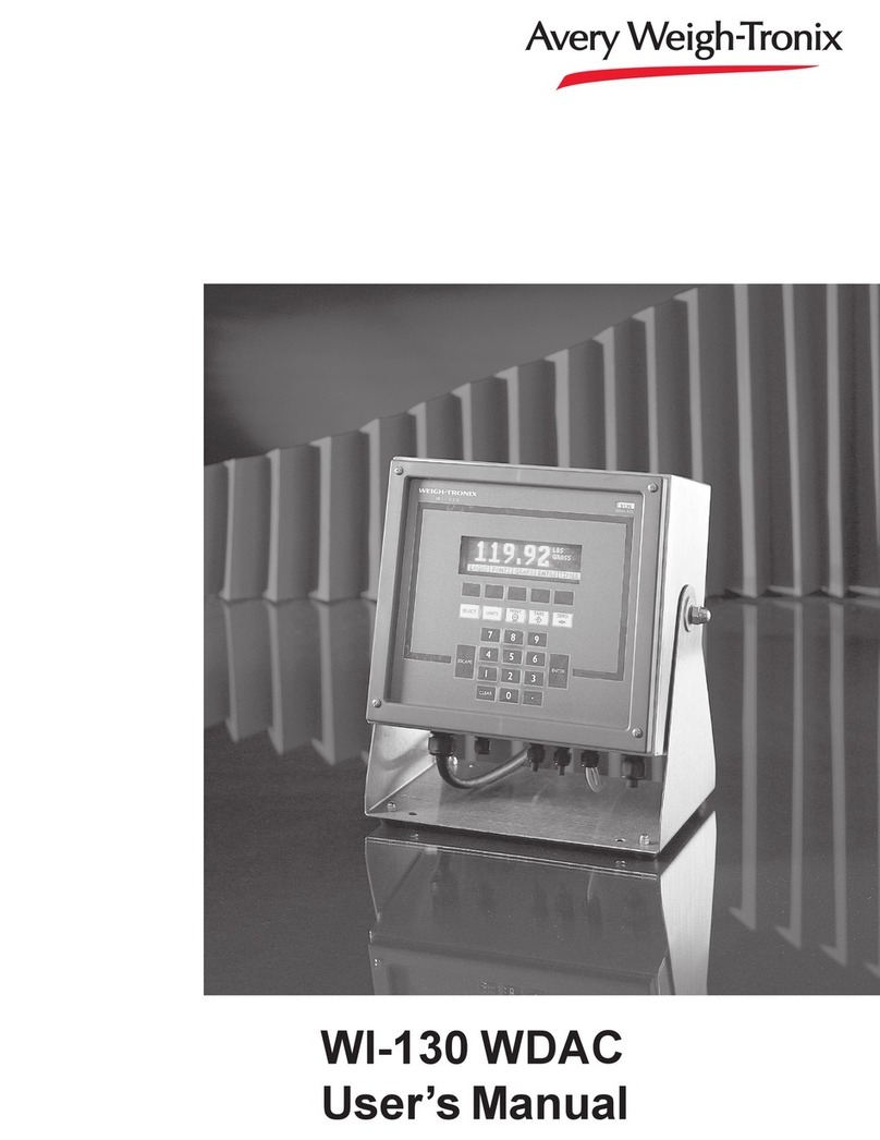 Avery Weigh-Tronix WI-130 user manual