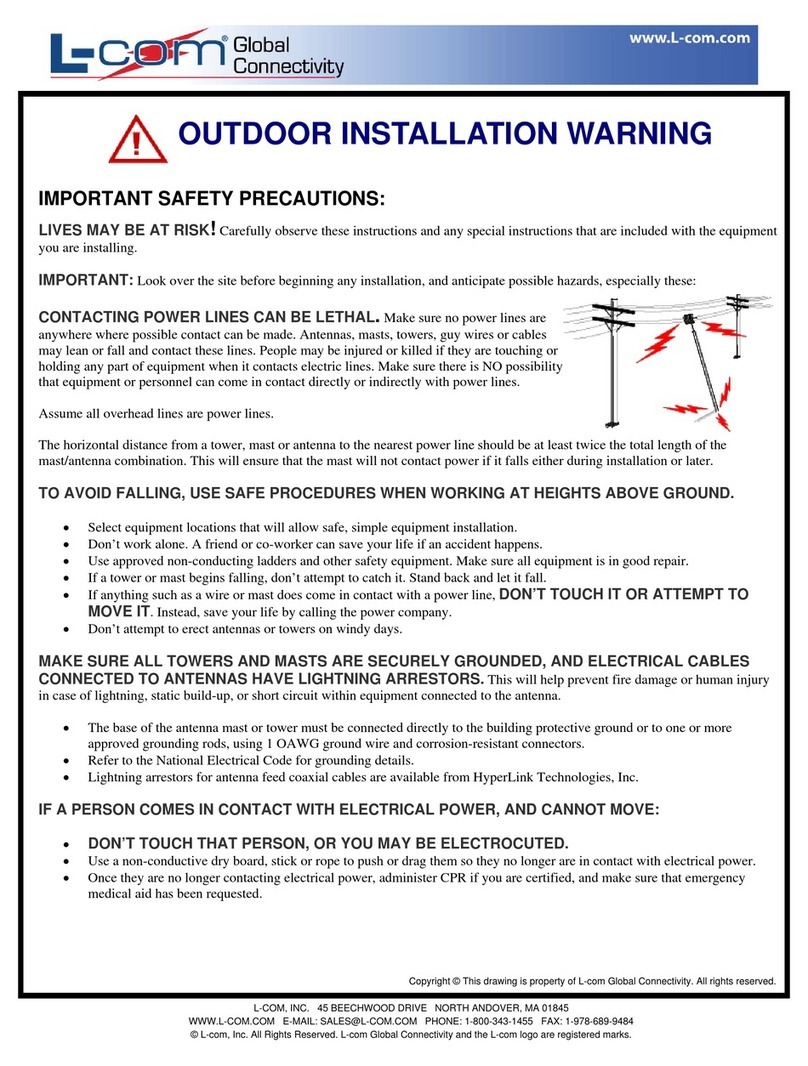 l-com HG918G installation instructions l-com HG918G installation instructions