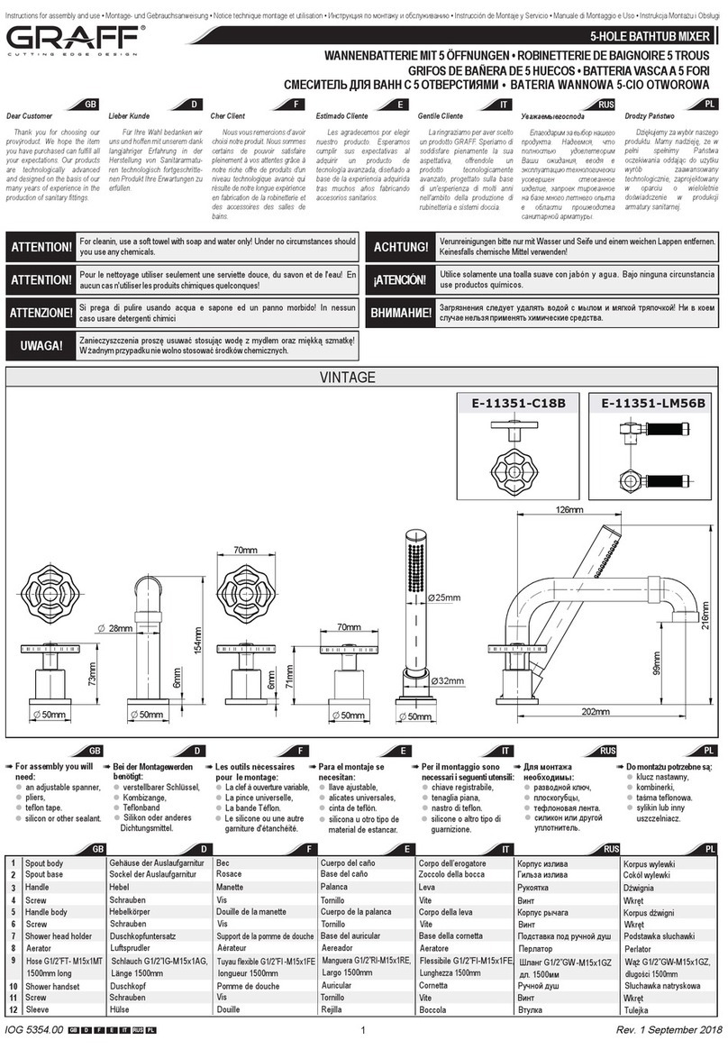Graff VINTAGE Operator's manual