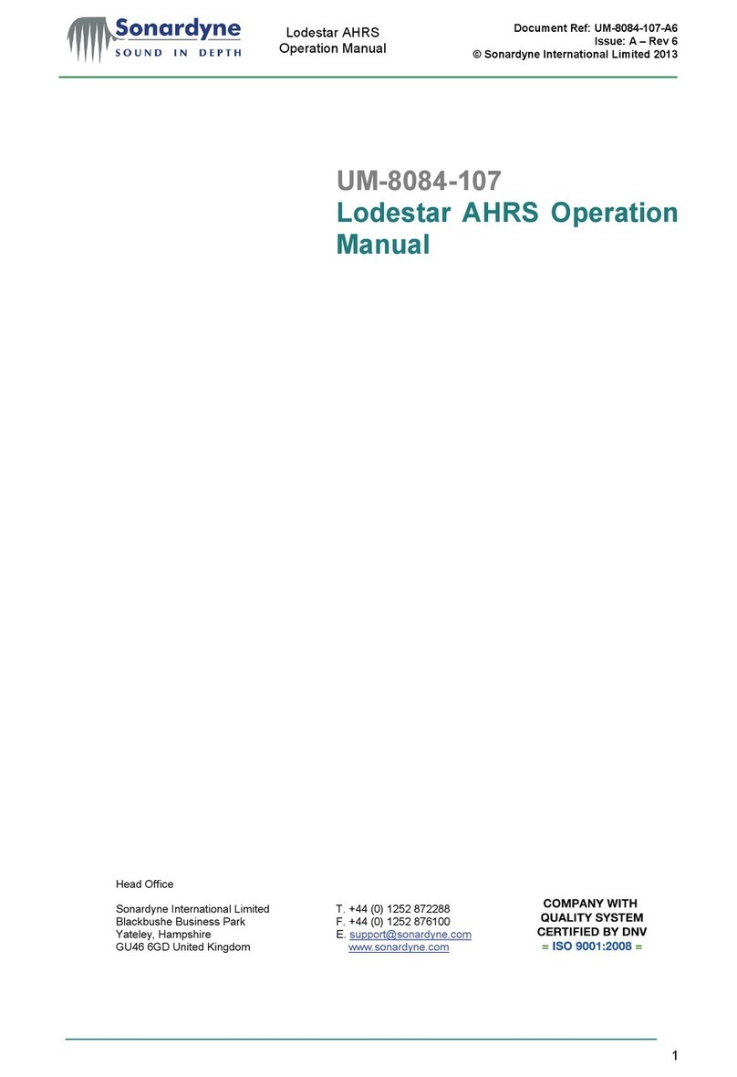 Sonardyne Lodestar AHRS Operation manual