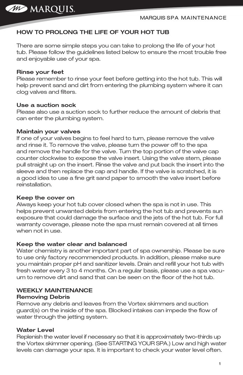 Marquis Spas Signature maintenance