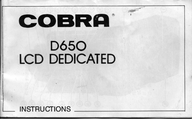 Cobra D650 instructions