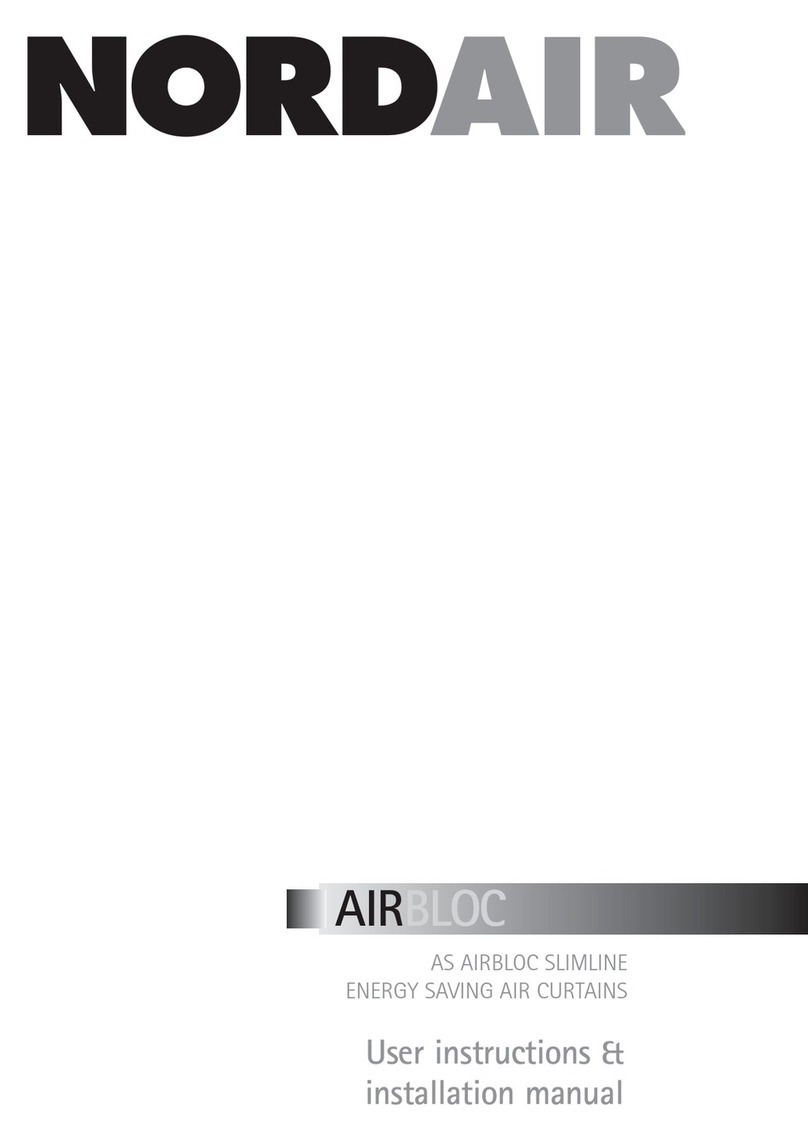 Nordair Niche AIRBLOC SLIMLINE AS100AR User instruction & installation manual