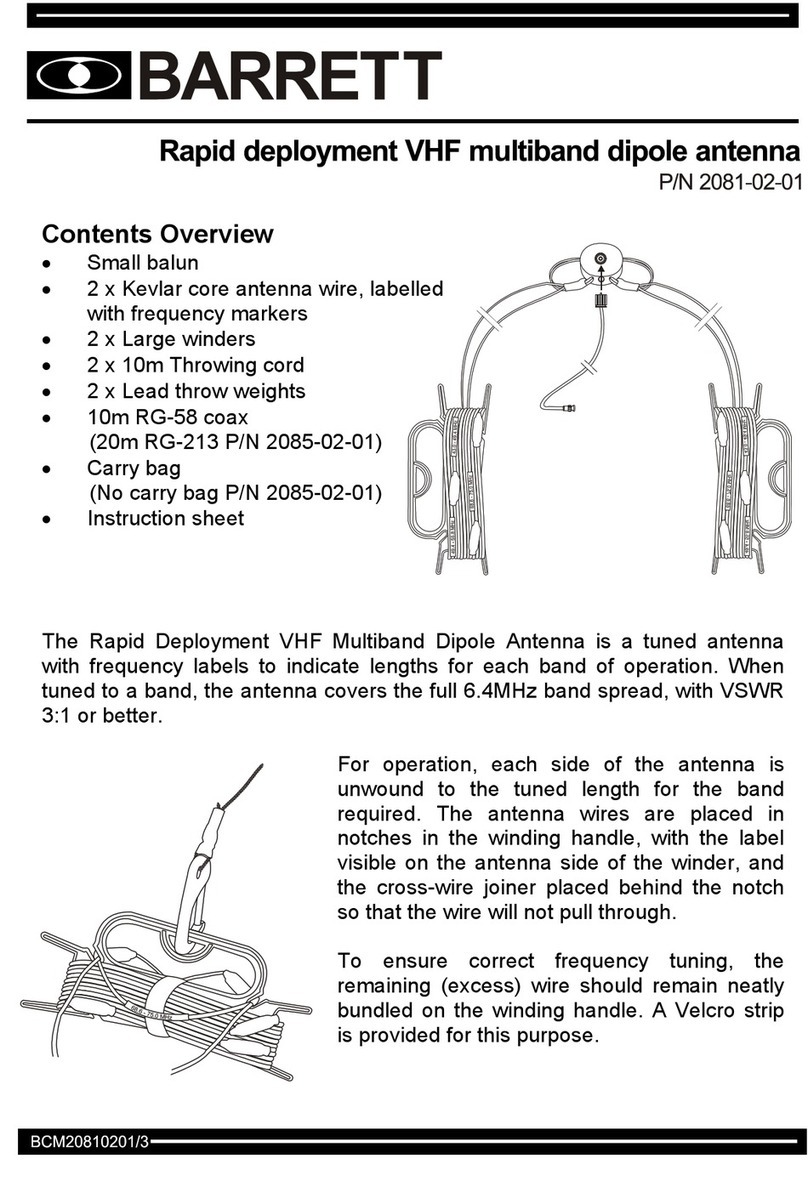 Barrett 2081-02-01 User manual