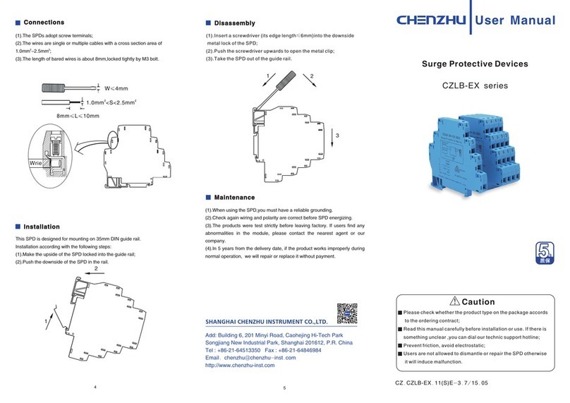 Chenzhu CZLB-EX Series user manual