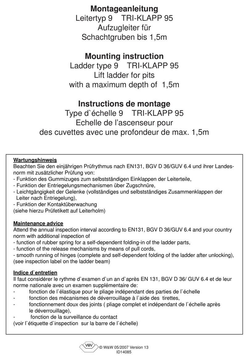 W+W TRI-KLAPP 95 User guide