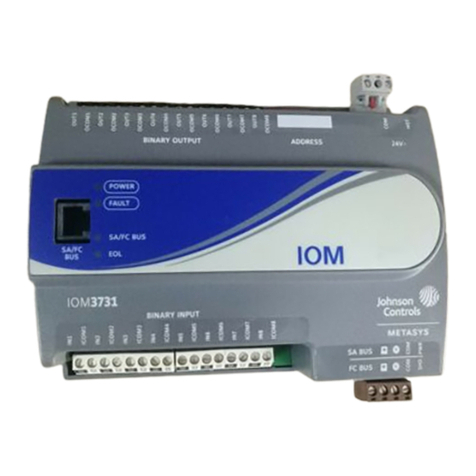 Johnson Controls IOM3731 User manual Johnson Controls IOM3731 User manual