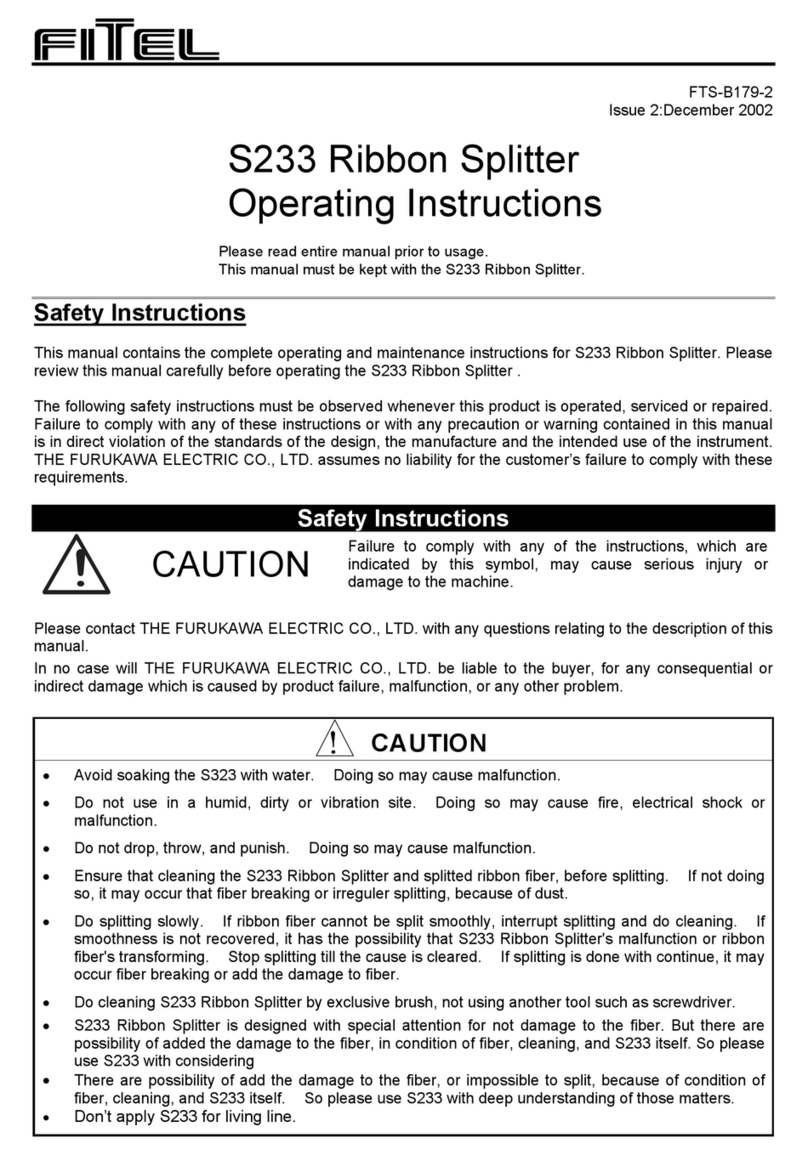 Fitel S233 operating instructions