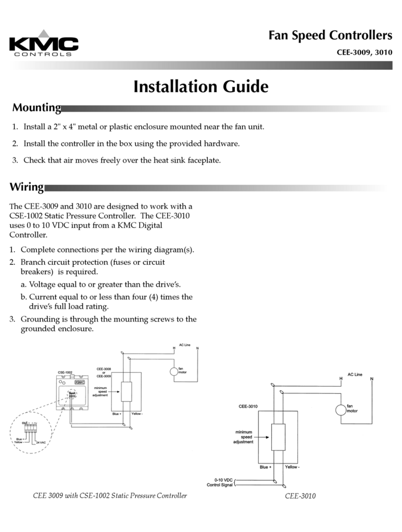 KMC Controls CEE-3009 User manual